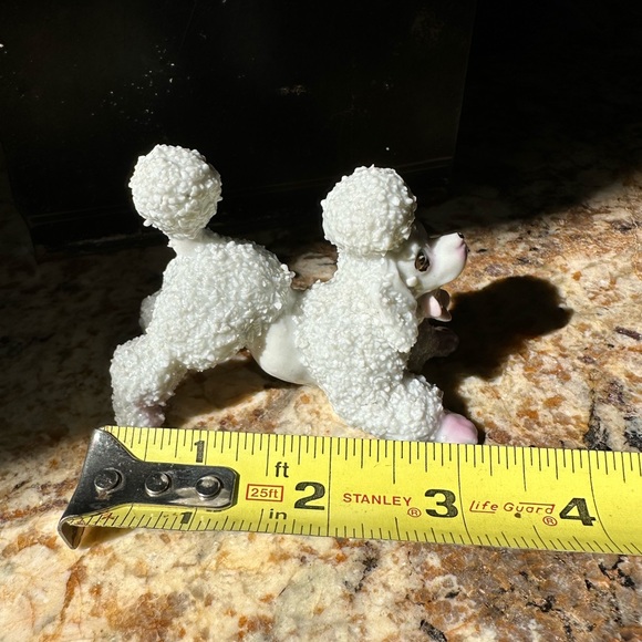 Pair of ceramic porcelain poodle dogs vintage 1960 good condition - Picture 8 of 9